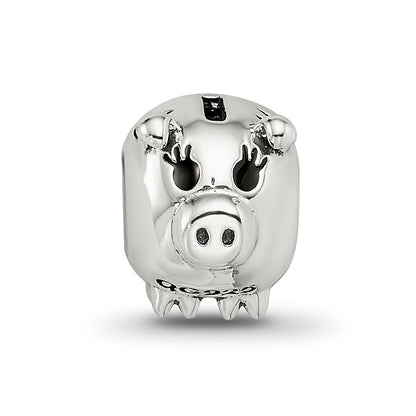 Sterling Silver Reflections Fun Money Piggy Bank Bead