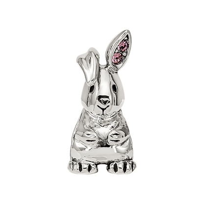 Sterling Silver Reflections Crystals Bunny Bead