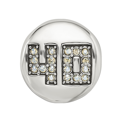 Sterling Silver Reflections Crystals Fabulous 40 Bead