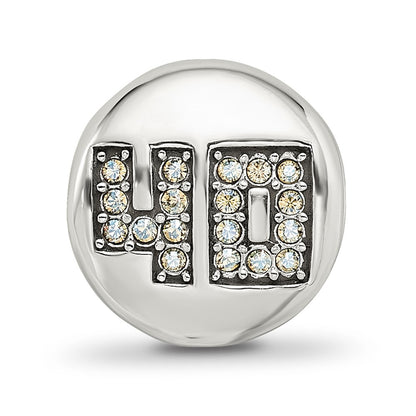 Sterling Silver Reflections Crystals Fabulous 40 Bead