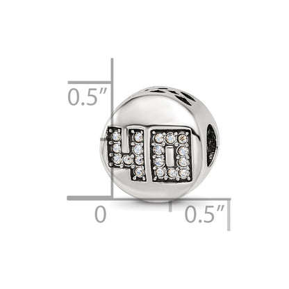 Sterling Silver Reflections Crystals Fabulous 40 Bead
