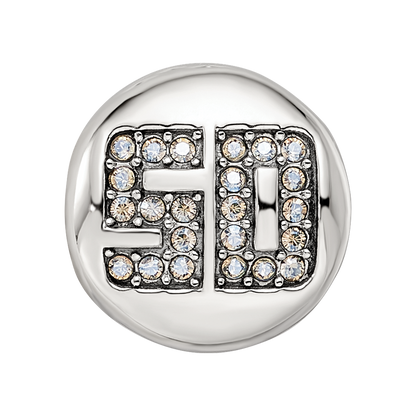 Sterling Silver Reflections Crystals Fantastic 50 Bead