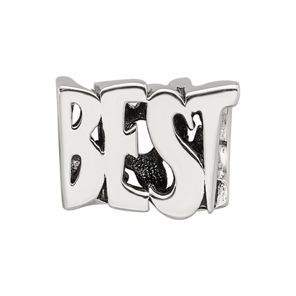 Sterling Silver Reflections Best Mom Two Sided Bead