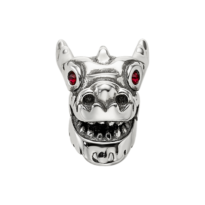 Sterling Silver Reflections Crystal Chinese New Year Dragon Bead