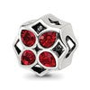 Sterling Silver Reflections Latticewith Crystals Flower Bead