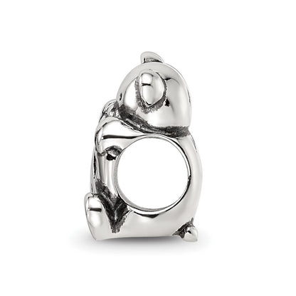 Sterling Silver Reflections Crystals Teddy Bear Bead
