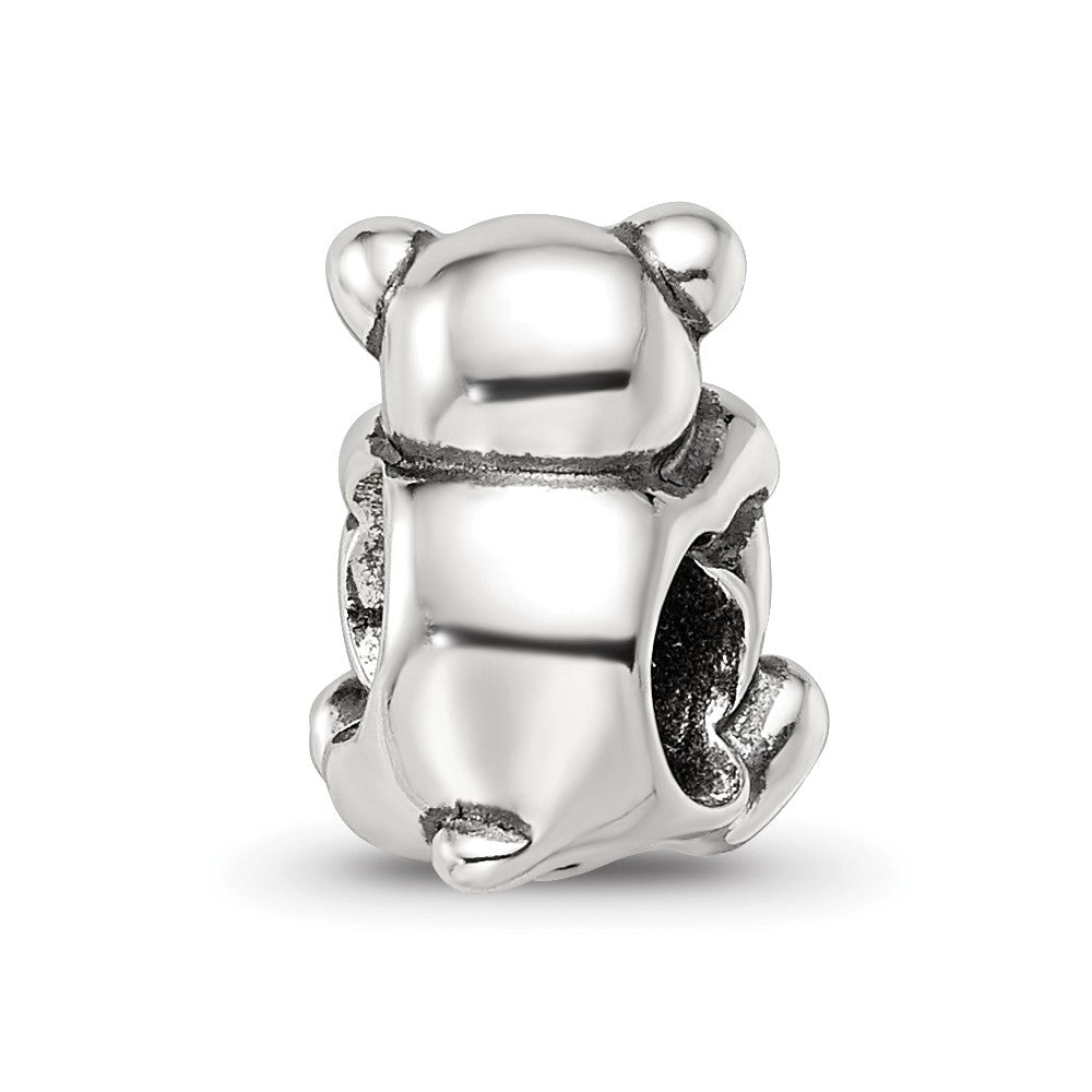 Sterling Silver Reflections Crystals Teddy Bear Bead