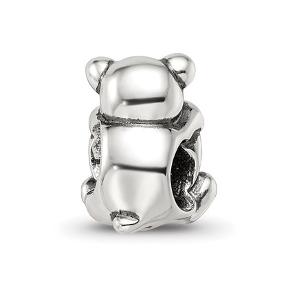 Sterling Silver Reflections Crystals Teddy Bear Bead