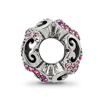 Sterling Silver Reflections with Crystals Renaissance Bead