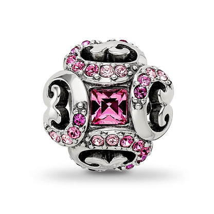 Sterling Silver Reflections with Crystals Renaissance Bead