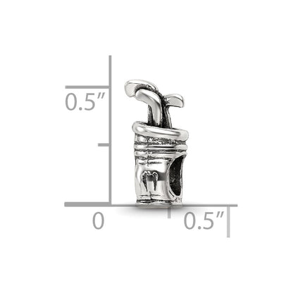Sterling Silver Reflections Golf Bag Bead