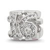 Sterling Silver Reflections Pink Enameled Crystal 16 Bead