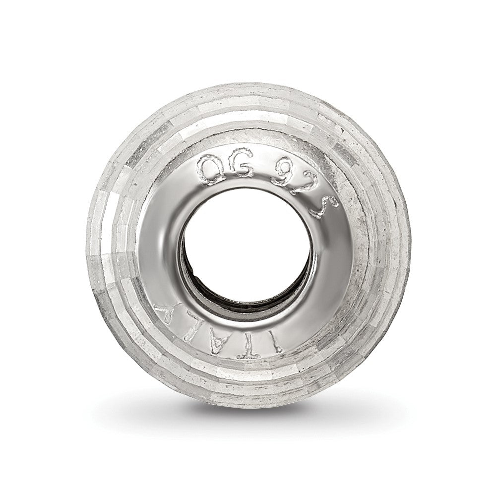 Sterling Silver Reflections Diamond Cut Bead
