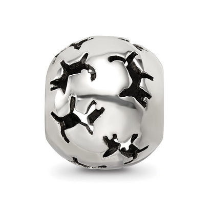 Sterling Silver Reflections Cutout Dog Bead