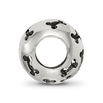 Sterling Silver Reflections Cutout Dog Bone Bead