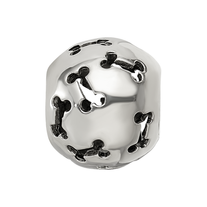 Sterling Silver Reflections Cutout Dog Bone Bead