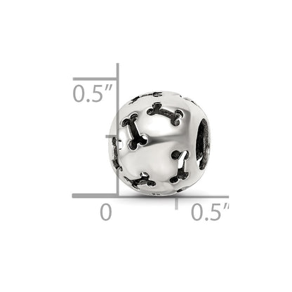 Sterling Silver Reflections Cutout Dog Bone Bead
