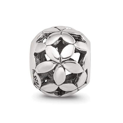 Sterling Silver Reflections Flower of Life Bead