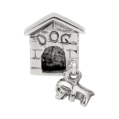 Sterling Silver Reflections Dog House Dangle Bead