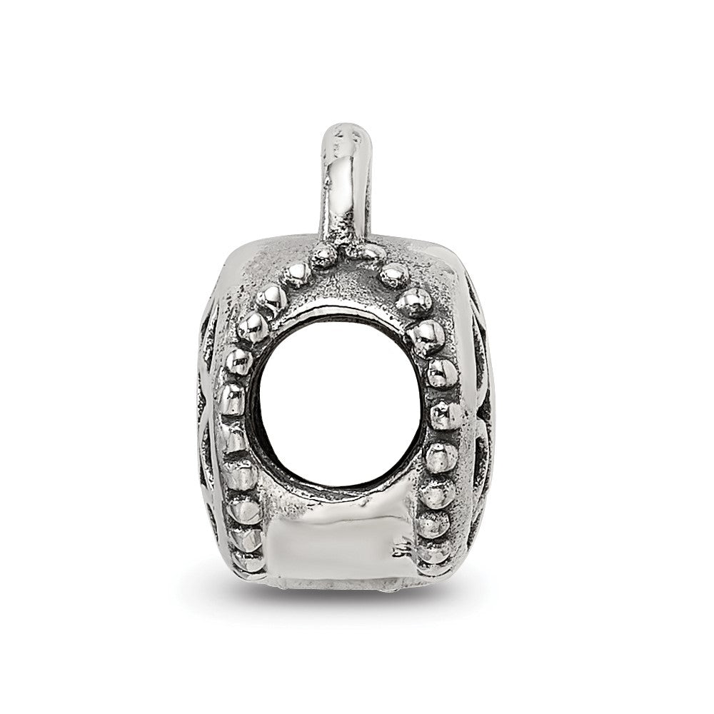 Sterling Silver Reflections Filigree Padlock Bead