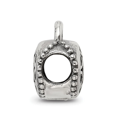 Sterling Silver Reflections Filigree Padlock Bead