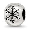 Sterling Silver Reflections Cutout Snowflake Bead