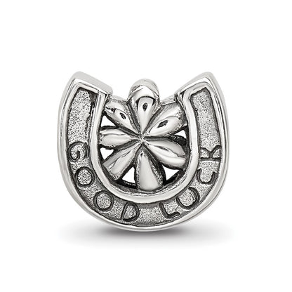 Sterling Silver Reflections Horseshoe Good Luck Bead