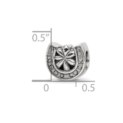 Sterling Silver Reflections Horseshoe Good Luck Bead