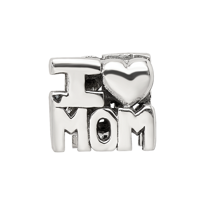 Sterling Silver Reflections I HEART MOM Bead