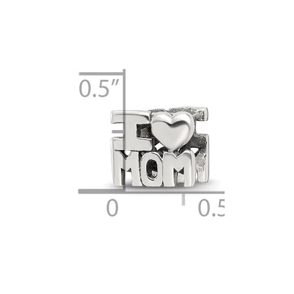 Sterling Silver Reflections I HEART MOM Bead