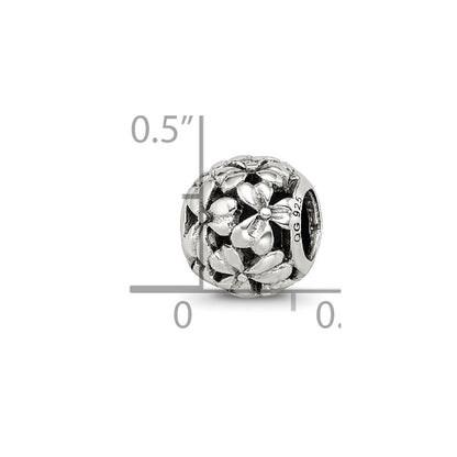 Sterling Silver Reflections Filigree Flower Bead