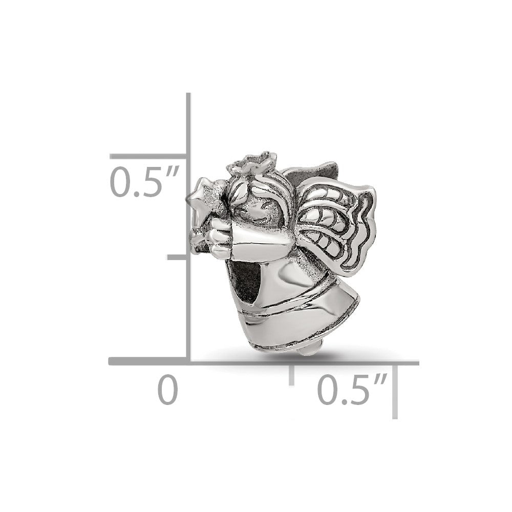 Sterling Silver Reflections Christmas Angel Bead