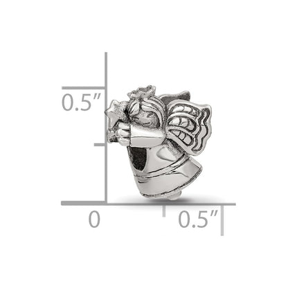 Sterling Silver Reflections Christmas Angel Bead