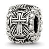Sterling Silver Reflections Cross Spacer Bead