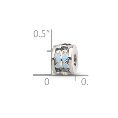 Sterling Silver Reflections Enamel Preciosa Crystal Ladybug Kids Bead