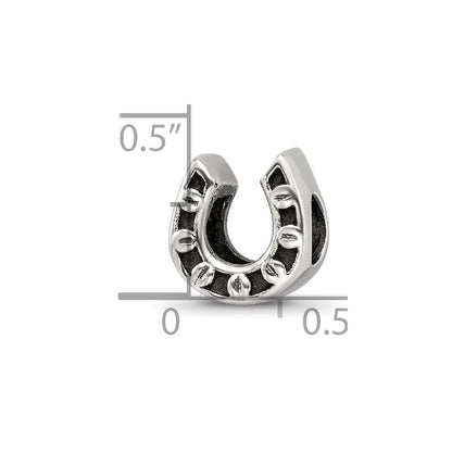 Sterling Silver Reflections Horseshoe Bead