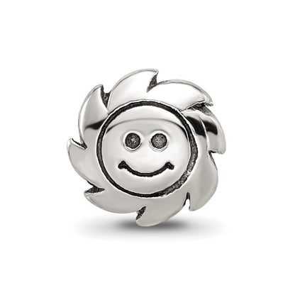 Sterling Silver Reflections Smiling Sun Bead