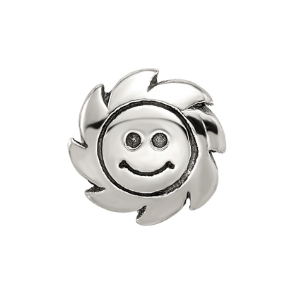 Sterling Silver Reflections Smiling Sun Bead