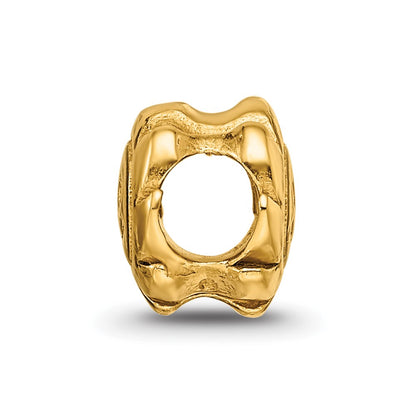 Sterling Silver Gold-plated Reflections Smiling Sun Bead
