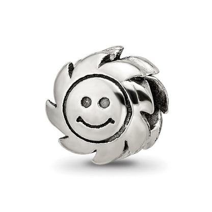 Sterling Silver Reflections Smiling Sun Bead
