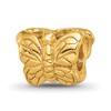 Sterling Silver Gold-plated Reflections Butterfly Bead