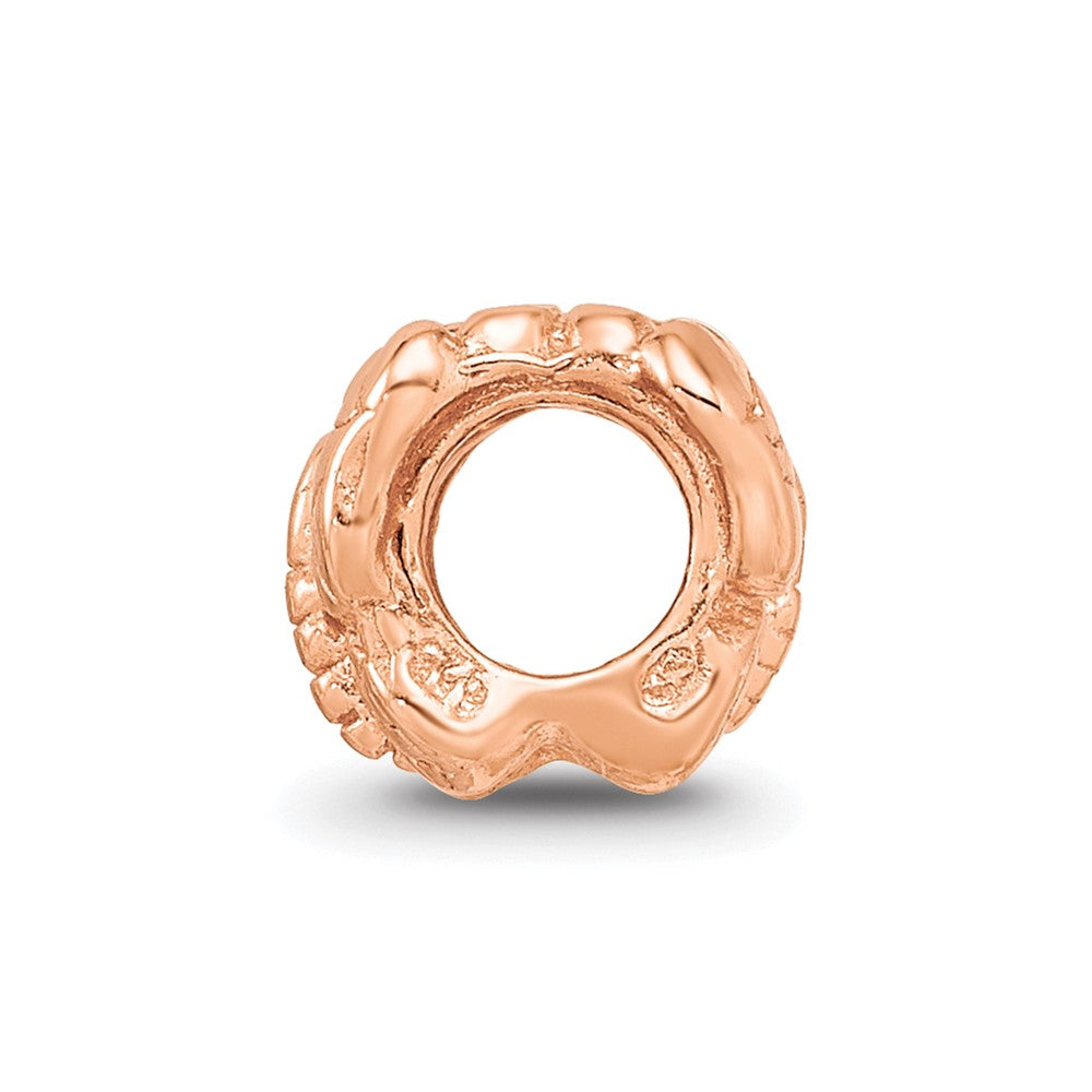 Sterling Silver Reflections Rose Gold-plated Butterfly Bead