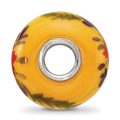 Sterling Silver Reflections Luau Fenton Glass Bead