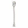 Sterling Silver Reflections Blue Crystal Heart Top Chain Pendant