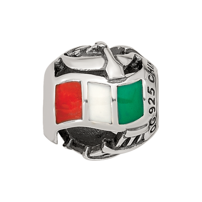 Sterling Silver Reflections Enameled Italy Theme Bead