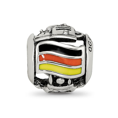 Sterling Silver Reflections Enameled Germany Theme Bead
