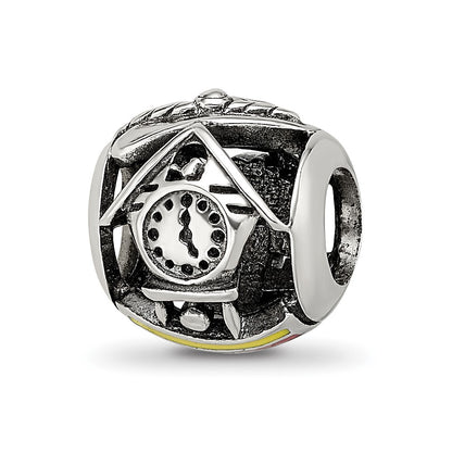 Sterling Silver Reflections Enameled Germany Theme Bead