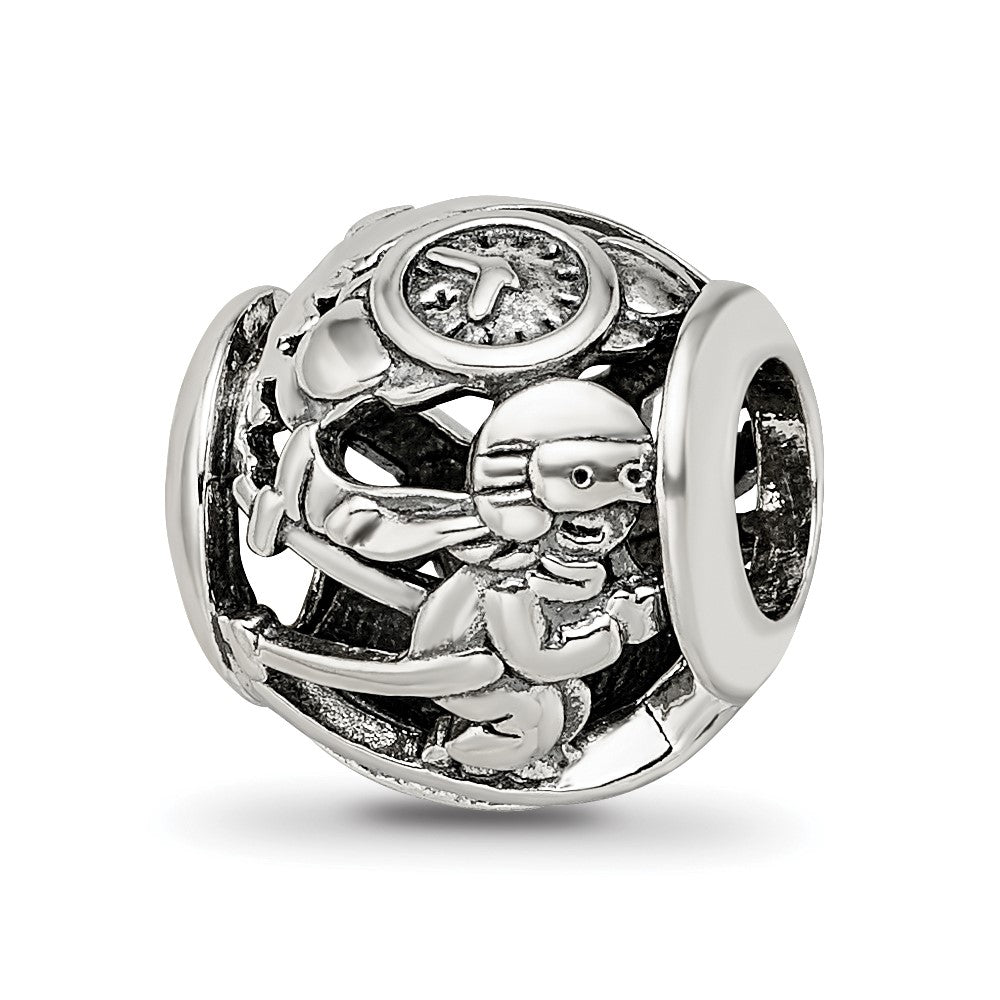 Sterling Silver Reflections Enameled Switzerland Theme Bead