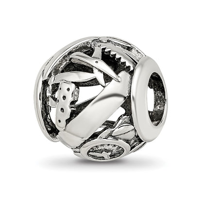 Sterling Silver Reflections Enameled Switzerland Theme Bead