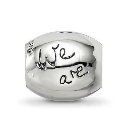 Sterling Silver Reflections Antiqued We Are Family Flower Bead